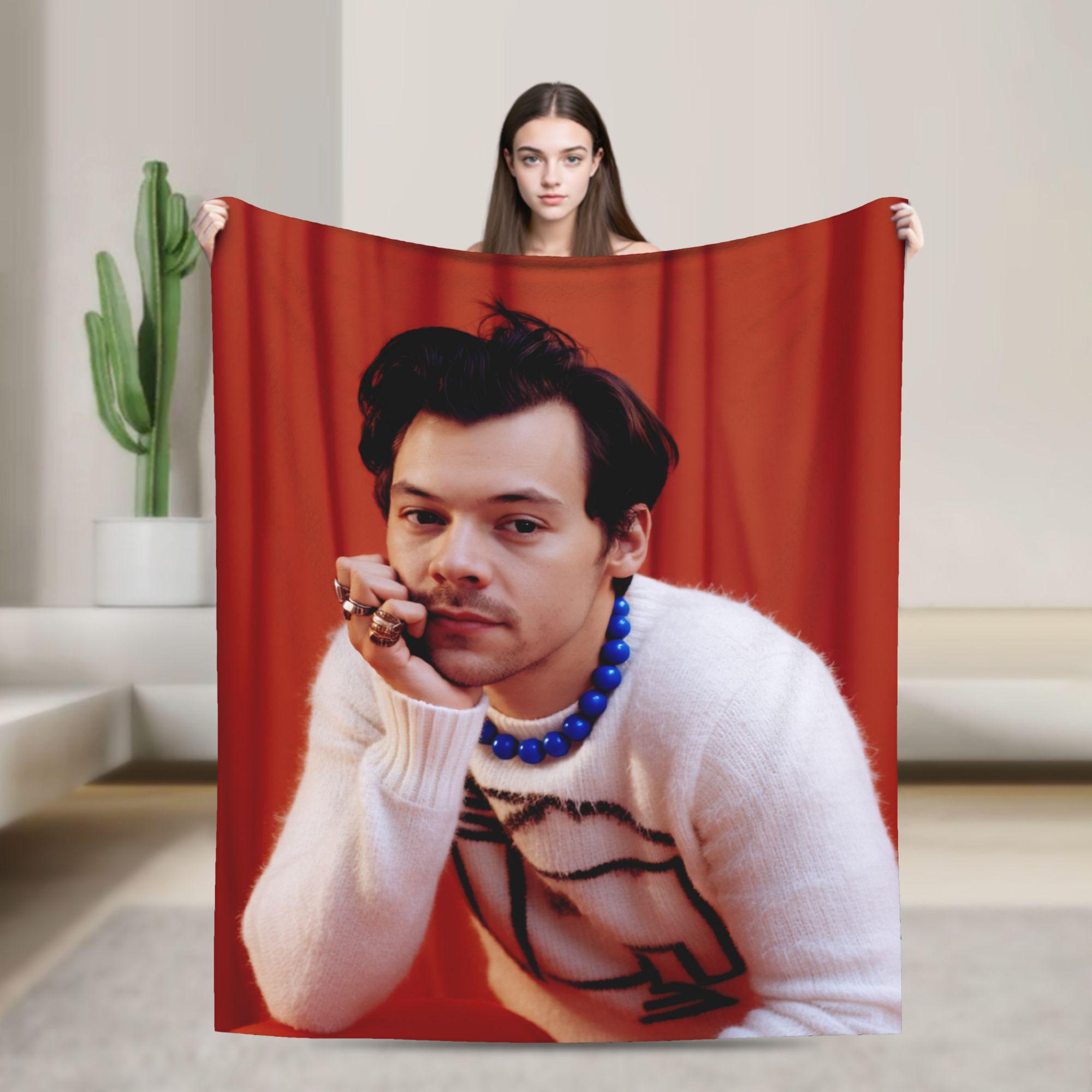 

Singer H-Harrys S-Styles Warm Soft Blankets Plush Bedding Throws Comfortable Couch Chair Flannel Bedspread Sofa Bed Cover 30x40in