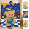 Mascot B-Butter B-Bear Throw Soft Flannel Blanket for Bed Bedroom Sofa Picnic Throw Skin-friendly Breathable Gift Cover