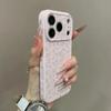 Large Soft Case for Apple 17 Pro Max, Pink Flowers, Heart Design, Full Coverage for 14, 15, 16, 13P