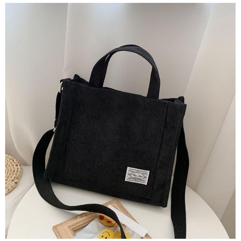 Women s Bag Corduroy New Small Square Bag Trendy Handbag Single Shoulder Diagonal Bag