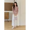 Women's Lace Patchwork A-Line Midi Skirt