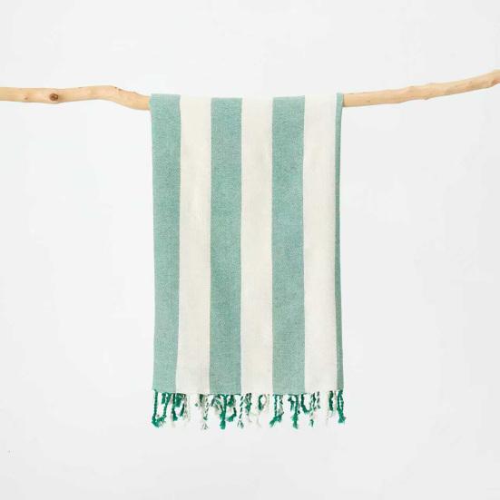 Turkish Beach Towel Striped Print Quick-Drying Sand-Free Large Size Thin Beach Towel Swimwear Accessory