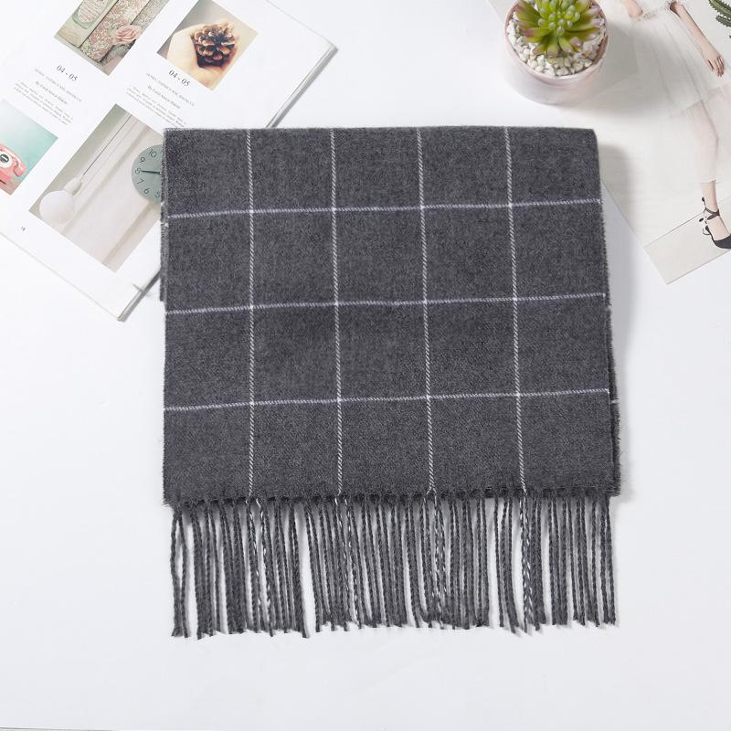 Fashion British Plaid Cashmere Scarf Children'S Autumn And Winter Men'S Couple Warm Shawl Scarf