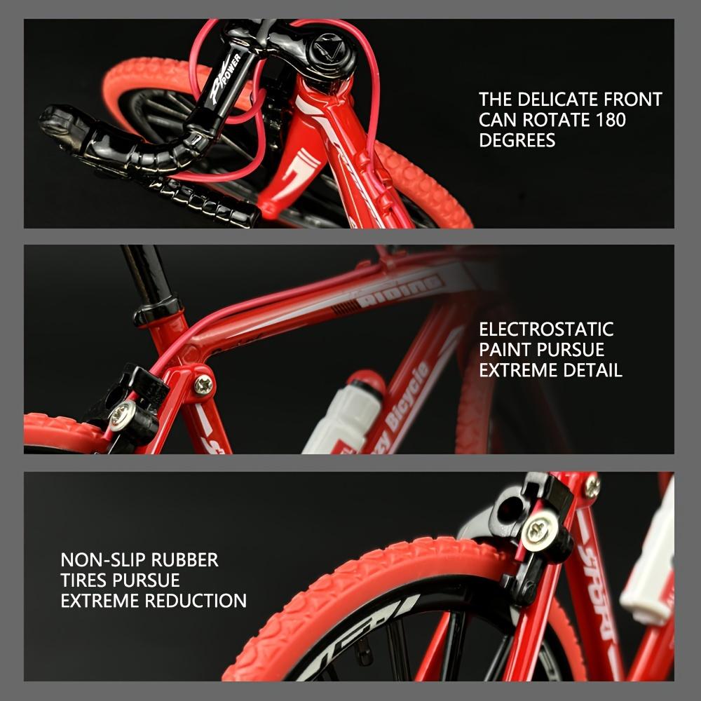Adorno de Modelo de Bicicleta de Montaña DIY, 1:Kit de Modelo de Bicicleta Miniatura de Aleación 8 Escala