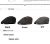 Classic Plaid Wool Beret: Autumn/Winter Flat Cap for Men & Women