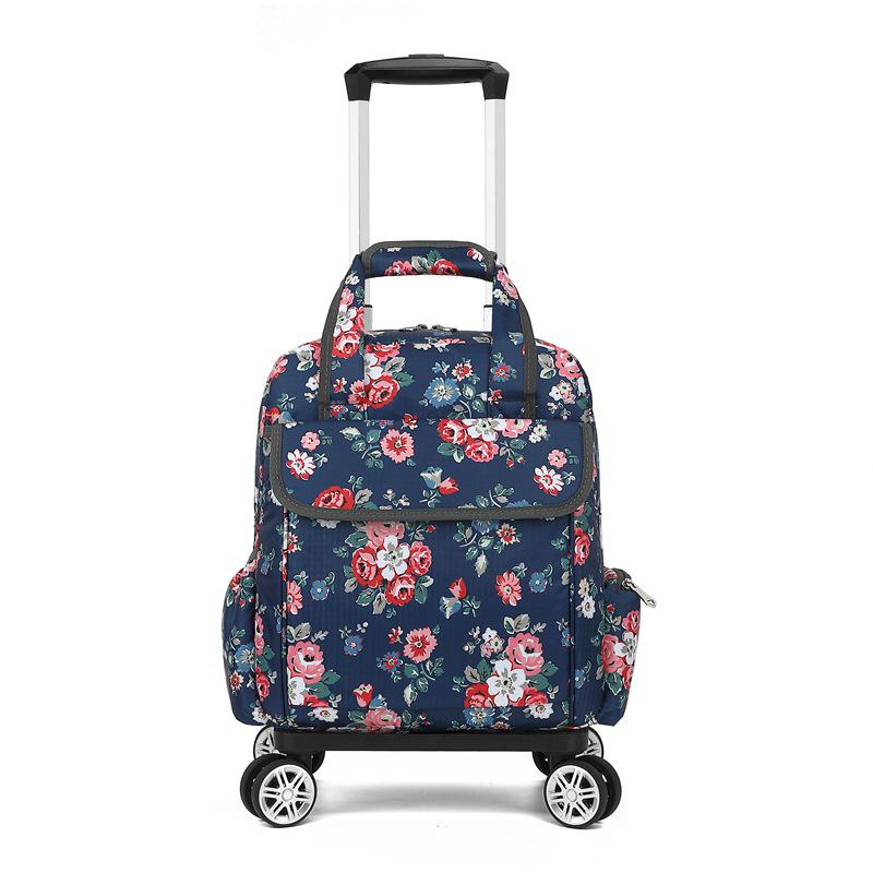 Geantă de mână tip cărucior pliabilă, ușoară și impermeabilă, cu roți universale pentru călătorii scurte și îmbarcare