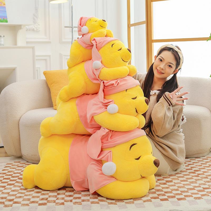 Buttocks Sleeping Winnie the Pooh Plush Toy Cute Puff Bear Doll Sleeping Pillow Gift