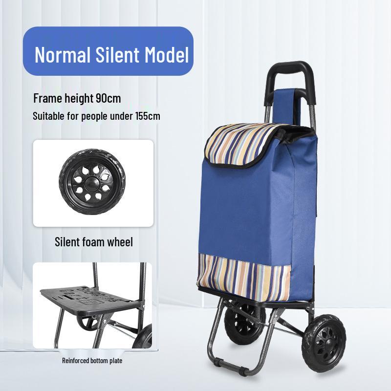Leichter, faltbarer Einkaufswagen mit Griff