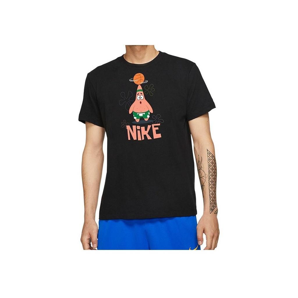 Nike Kyrie x Spongebob Dri-Fit Patrick Star T-Shirt (Asiatische Größen) Schwarze Streetwear für Herren CJ9267-010