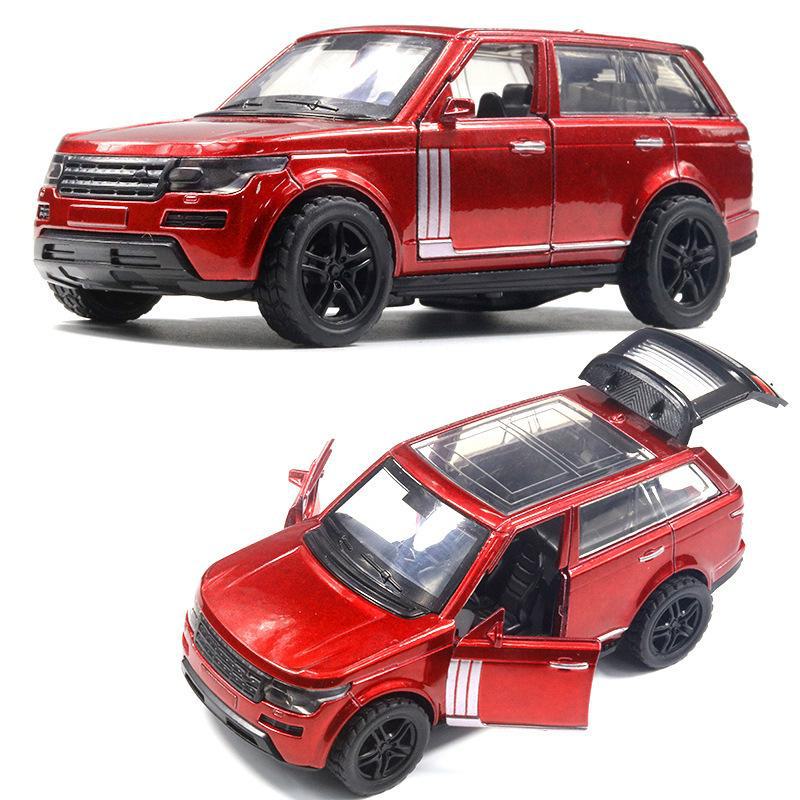 "Children's Off-Road Alloy Car Models with Open Doors - Sports Car Cake Decorations and Gifts for Boys"