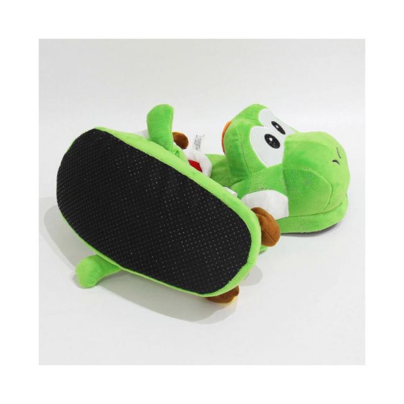 Unisex Vuxna Super Mario Yoshi Vintertofflor Roliga Inomhusskor Fyllda Plyschskor Eu 35-42