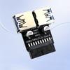 19/20Pin to hanceUSB Adapter Output 19Pin Header Converters Data Transfer Board for PC Desktop Motherboards Connectors