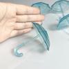 1Pcs Dollhouse Furniture Accessories Transparent Plastic Mini Umbrella Home Decoration Children'S Play Toys