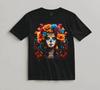 Suikerschedel Bloemen T-shirt Día de los Muertos Kunst Casual Cadeau