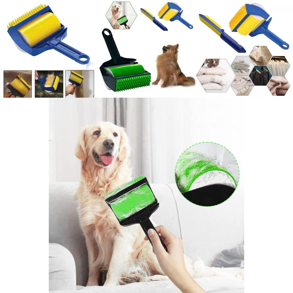 Versatile A3484 Pet Hair Remover Kit Washable Dual Use Convenient Cleaning Tool