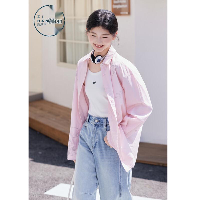 ZIHAN Women s Relaxed Fit Long Sleeve Printed Shirt Jacket L