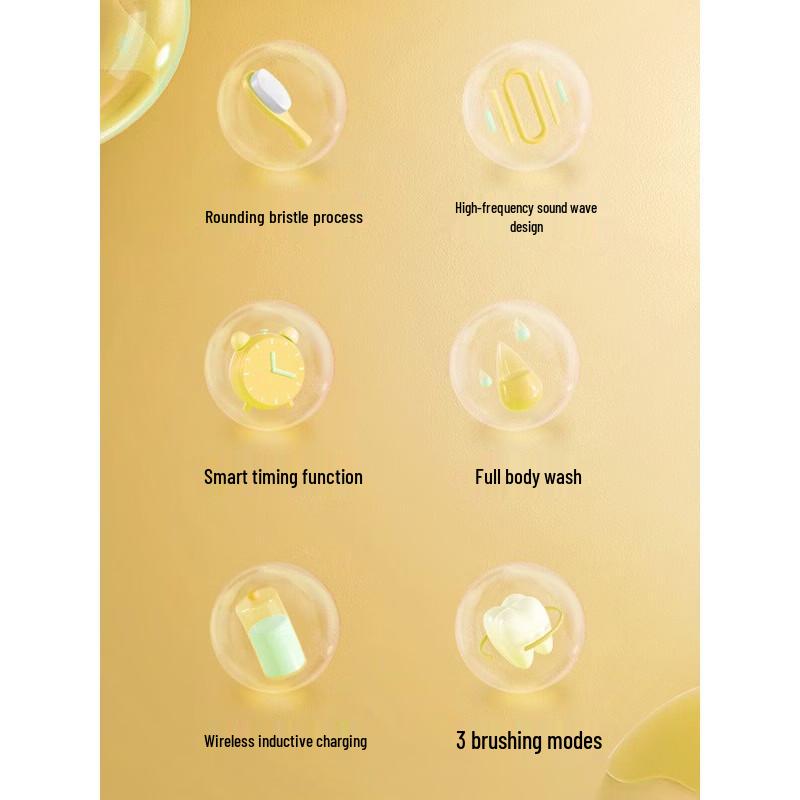 FLYCO Children's Smart Sonic Electric Toothbrush CN plug (adapter included)