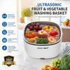 Ultrasonic Vegetable Washing Machine Household Food Remove Pesticide Residues Dirt Cleaning Purifier Basket Kitchen Supplies
