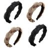 1PC High Skull Top Cross Fried Dough Twists Hair Hoop, Versatile In Autumn And Winter, Go Out, Wide Brim Face Wash Headdress