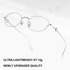 Luxury Fashionable Oval Ultra-Light Metal Glasses Frame Stylish Bowknot Trendy Women's Eyeglasses Retro Designer Spectacle