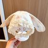 Rabbit Ear Newborn Beanie Mushroom Pattern Children's Warm Hat New Baby Hat  Outdoor