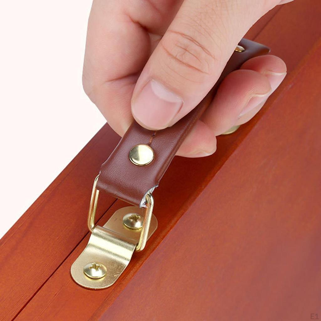 Wooden Painting Box Artist Tool Storage Rectangle 14.57x9.06inch Practical Adults Portable