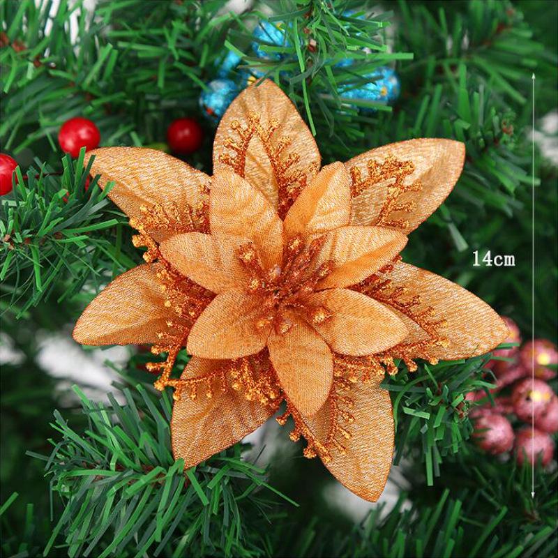 Multicolor Christmas Flower Tree Ornaments - DIY Holiday Decoration Gifts
