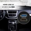Timloon Car HDMI & USB3.0 Extension Panel USB 3.0 Input Port & HDMI Input