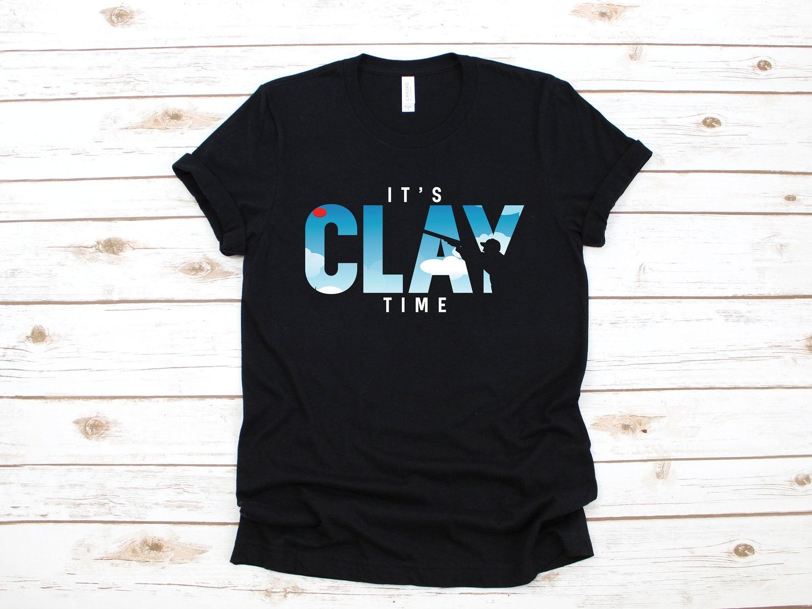 Funny Skeet Shooting T-Shirt, It s Clay Time Shirt, Trap Shooting, Clay Target Gift,T-shirt, T-shirt, T-shirt, Tank Top M