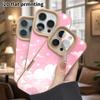 Phone Case: Lambskin 2D Flat Samsung Galaxy A34 A35 M05 M06 S20 S22 S21 FE Plus 5G Protective Case, Pink Starry Cloud, Christmas and Halloween Gift