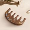 TAN MUJIANG Palm Comb South American Rosewood Taketsuru Design Compact Massage Comb "Wuyou" Anti-static