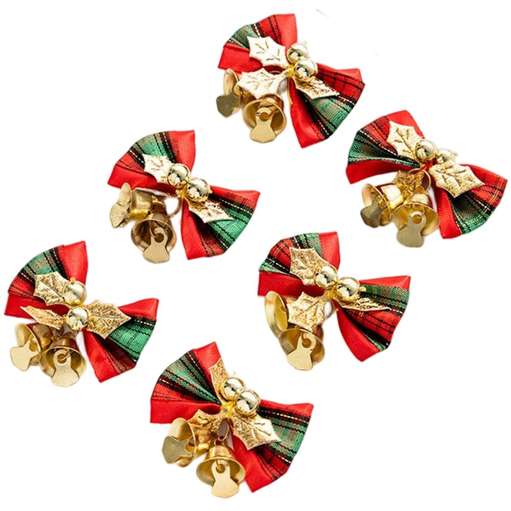 Holiday Decorating Christmas Ornaments Festive Bow Accents Handmade Ornaments Bicolor Gold Seasonal Cheer Sounds