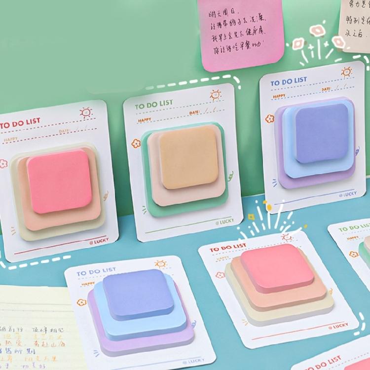 Adhesive Sticky Note Lovely Sticky Notes Aesthetic Memos Pad Colorful Note Pad School Office Supplies