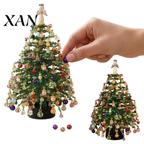 Bead Crafting Kits for Adults DIY Beaded Christmas Tree Kit, Handmade with LED Lights, Festive Gift Ideas Holiday Craft Project, Kit Adults,