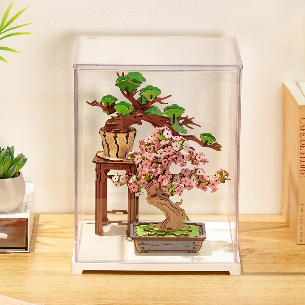 ROBOTIME Rolife Clear Display Case Portrait Size M DF05L