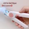 LED Pet Nail Clippers with Anti-Blood Safety and File for Dogs & Cats