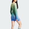 Adidas Originals Round Neck Pullover Comfortable Casual Long Sleeve Dress Women Dresses Multicolor Blue JF8267