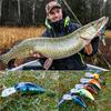 Fiskebeten Crankbaits Lure Minnow fiskebete med krokar Artificiellt fiske hårt lock för bas