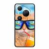 For Huawei Pura 80 Ultra 5G Case Wolf Tiger Lion Cat Black Silicone Soft Phone Case For Huawei Pura80 Ultra Back Cover Case Para