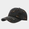 Berretto da Baseball Unisex con Ampio Visiera Morbido per Esterno Ricamato Decorato Cappellino a Becco d'Anatra con Cane Piccolo Retrò Street Cappellino a Becco d'Anatra