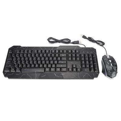 Tastatur- und Maus-Set MultiModel Computer Leuchtend Kabelgebunden 4D Spiele-Hardware-Kombination für Windows PC-Gamer