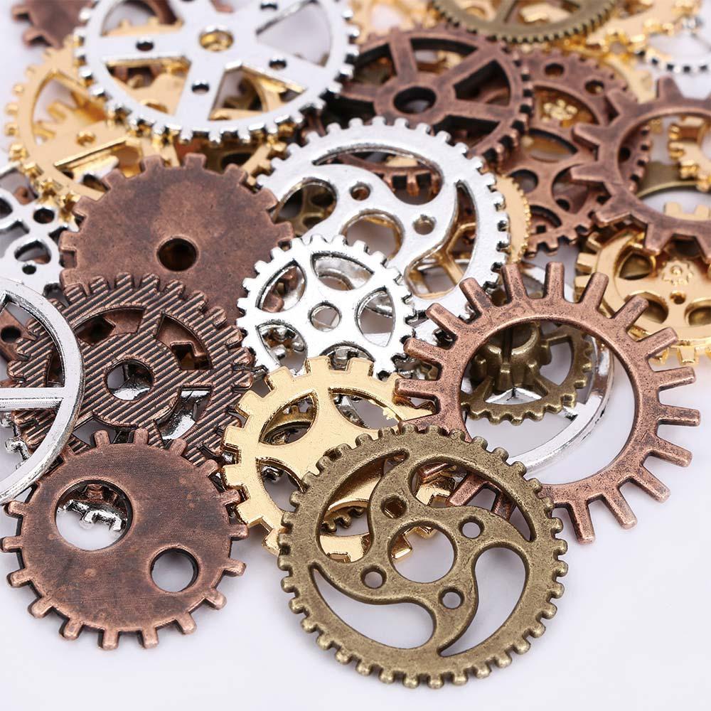 High Quality DIY Charms Mixed Vintage Jewelry Cogs & Gears Watch Parts Steampunk Making Craft Arts