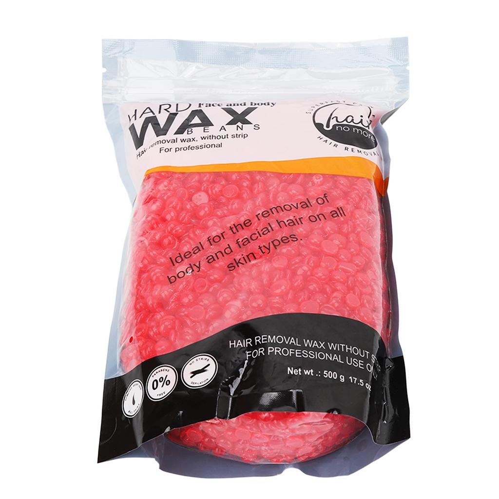 500g Wax Beads Rose Hard Wax Particles Unisex Hair Removal Tool for Hair Removal