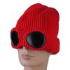 Ski Goggle Beanie Ski Hat With Goggles Crochet Hat Knitted Beanie Hat Party Halloween Costume Accessory Gift