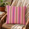 Klassische Kissenhülle - Neonstreifen - 60 × 60 cm - Jumbo-Stil