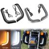 Motorcycle LED Running Lamp Fairing Lower Grills Turn Signal Light For Harley Touring Street Electra Glide Road Glide 1996-2013