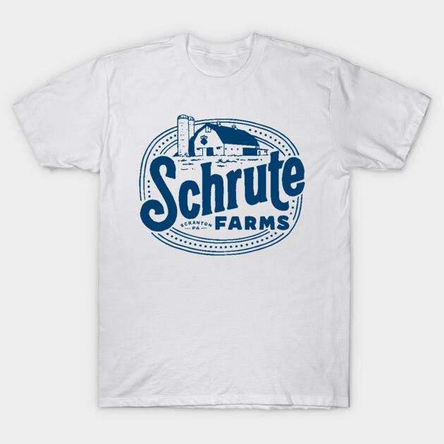Asian Size Cotton Unisex Tshirt Print T-shirt The Office Schrute Farms Scranton Pa T-shirt No-Cut Print Regular Fit