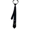 Handmade Zipper Punk Dark Y2K neck tie Cool Trendy Polyester Silk Personalized lazy Tie