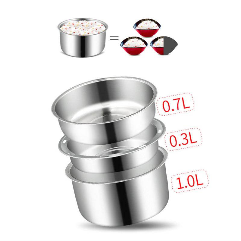 Elektryczne pudełko śniadaniowe z trzema warstwami, zaplanowanym gotowaniem i ogrzewaniem, izolowane pudełko śniadaniowe ze stali nierdzewnej