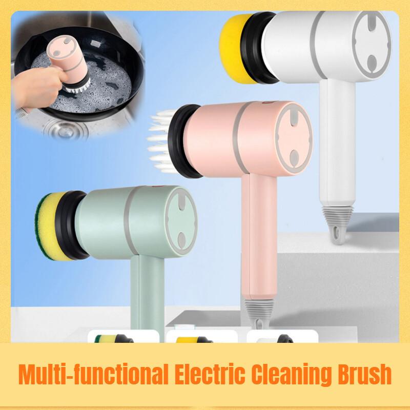 Multi-functional Electric Cleaning Brush USB Rechargeable Electric Rotary Scrubber Household Appliances Cleaning Gadget 224*119mm